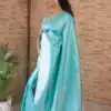 KP 4040 Sky Blue Soft Lichi Silk Saree Perfect for Wedding, Party, Ethnic Day, Raksha Bandhan, Temple Visit . Exclusive Offer ₹1299. Delivery 4-6 Working D | Sarees, Bollywood Sarees, Creative Sarees, Designer Sarees, Embroidered Sarees, Ethnic Saree, Modern Digital sarees, Party Wear Sarees