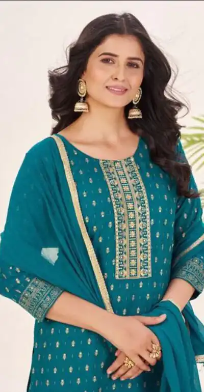 INLI Muskaan Teal in Rayon Lace Work & Embroidery Work Salwar Suit. Festive Deal ₹1949. Delivery 4-6 Working Days. Shop now. | Jump Suits, Salwar suit, Casual Suits, Creative suits, Designer Suits, Palazzo Suits, Party Wear Suits, Patiala Suits, Straight Suits