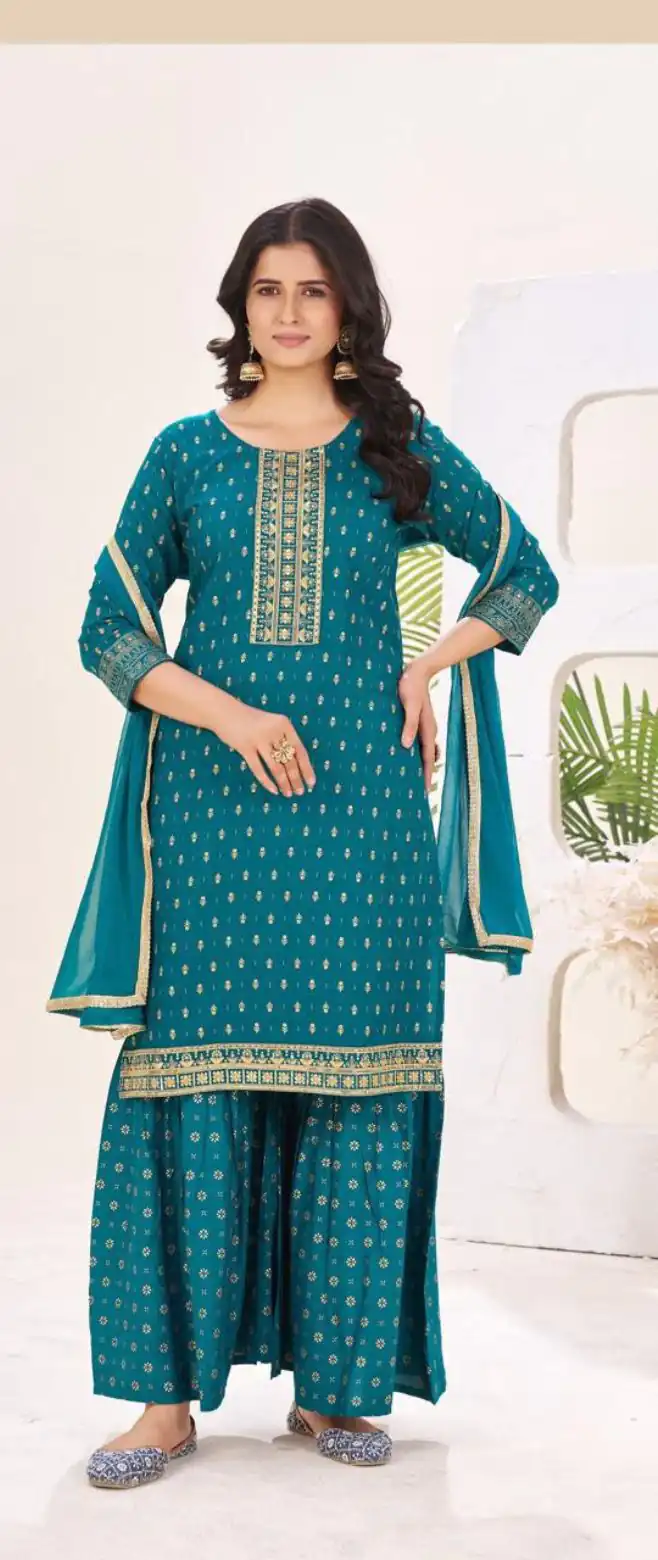INLI Muskaan Teal in Rayon Lace Work & Embroidery Work Salwar Suit. Festive Deal ₹1949. Delivery 4-6 Working Days. Shop now. | Jump Suits, Salwar suit, Casual Suits, Creative suits, Designer Suits, Palazzo Suits, Party Wear Suits, Patiala Suits, Straight Suits