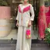 NSR 869 White Roman Silk Salwar Suit Perfect for Wedding, Party, Ethnic Day, Traditional Day, Housewarming . Now at just ₹1899. Delivery 4-6 Working | Jump Suits, Tops & Bottoms, Track Suits, Salwar suit, Casual Suits, Creative suits, Designer Suits, Palazzo Suits, Party Wear Suits, Patiala Suits, Straight Suits, Trendy Wear