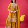 SR 1688 Yellow Faux Georgette with Lace Work & Embroidery Work. Salwar Suit Introductory Price ₹1949. Delivery 4-6 Working Days. Shop now. | Jump Suits, Salwar suit, Casual Suits, Creative suits, Designer Suits, Palazzo Suits, Party Wear Suits, Patiala Suits, Straight Suits