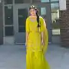 LG 1997 Yellow Georgette Embroidery Work & Lace Work Salwar Suit in . Festive Deal ₹1899. Delivery 4-6 Working Days. Shop now. | Jump Suits, Tops & Bottoms, Track Suits, Salwar suit, Casual Suits, Creative suits, Designer Suits, Palazzo Suits, Party Wear Suits, Patiala Suits, Straight Suits, Trendy Wear