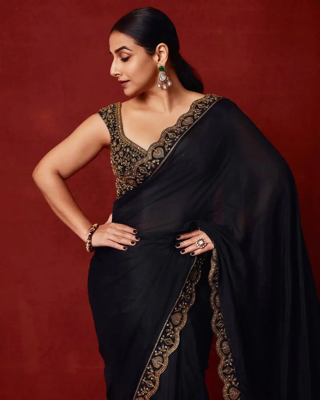 BT 430 Black in Chinno Silk Designer Work Saree . Wedding, Party, Festive, Events, Now at just ₹1749. Delivery 4-6 Working Days. Shop now. | Sarees, Bollywood Sarees, Creative Sarees, Designer Sarees, Embroidered Sarees, Ethnic Saree, Modern Digital sarees, Party Wear Sarees