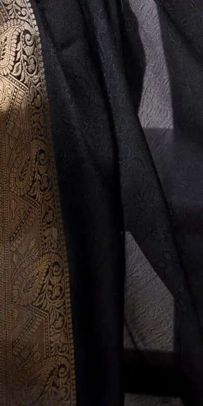 YNF 7908 Black Mass Mello Saree with Zari Work. Wedding, Party, Festive, Events Introductory Price ₹1449. Delivery 4-6 Working Days. Shop now. | Sarees, Bollywood Sarees, Creative Sarees, Designer Sarees, Embroidered Sarees, Ethnic Saree, Modern Digital sarees, Party Wear Sarees