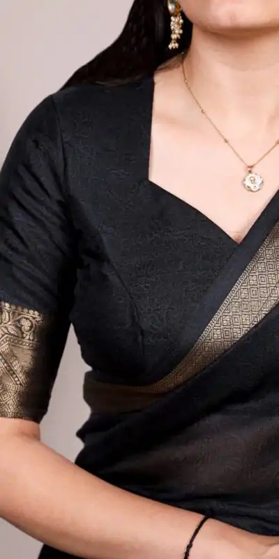 YNF 7908 Black Mass Mello Saree with Zari Work. Wedding, Party, Festive, Events Introductory Price ₹1449. Delivery 4-6 Working Days. Shop now. | Sarees, Bollywood Sarees, Creative Sarees, Designer Sarees, Embroidered Sarees, Ethnic Saree, Modern Digital sarees, Party Wear Sarees