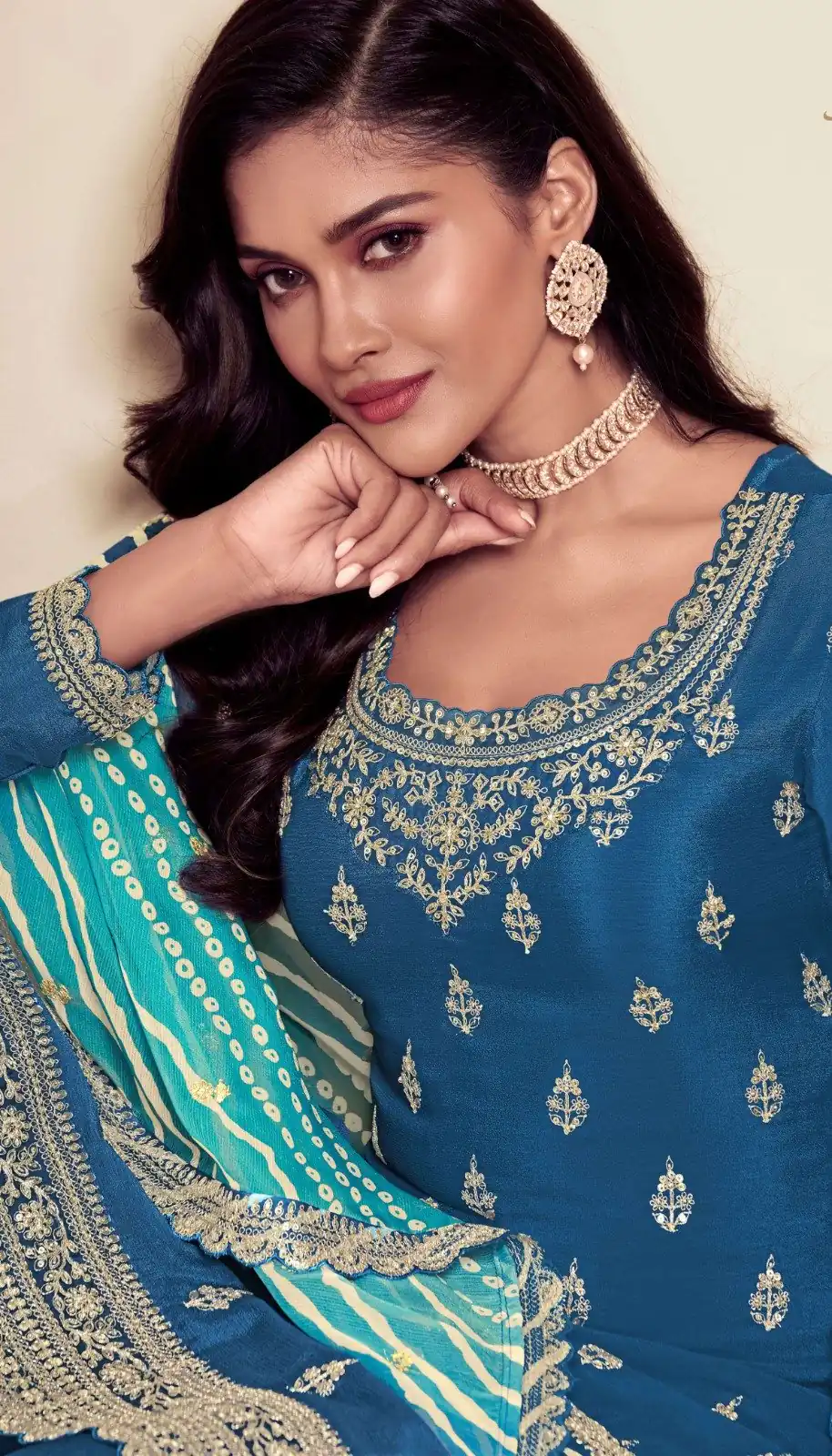 DS V 72961 Blue in Viscose Chinon Zari Work & Embroidery Work Salwar Suit . Special Price ₹2549. Delivery 4-6 Working Days. Shop now. | Jump Suits, Tops & Bottoms, Track Suits, Salwar suit, Casual Suits, Creative suits, Designer Suits, Palazzo Suits, Party Wear Suits, Patiala Suits, Straight Suits, Trendy Wear