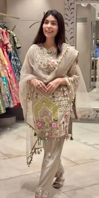 BT 5010 Cream in Faux Georgette Mirror Work & Embroidery Work Salwar Suit . Exclusive Offer ₹2099. Delivery 4-6 Working Days. Shop now. | Jump Suits, Tops & Bottoms, Track Suits, Salwar suit, Casual Suits, Creative suits, Designer Suits, Palazzo Suits, Party Wear Suits, Patiala Suits, Straight Suits, Trendy Wear