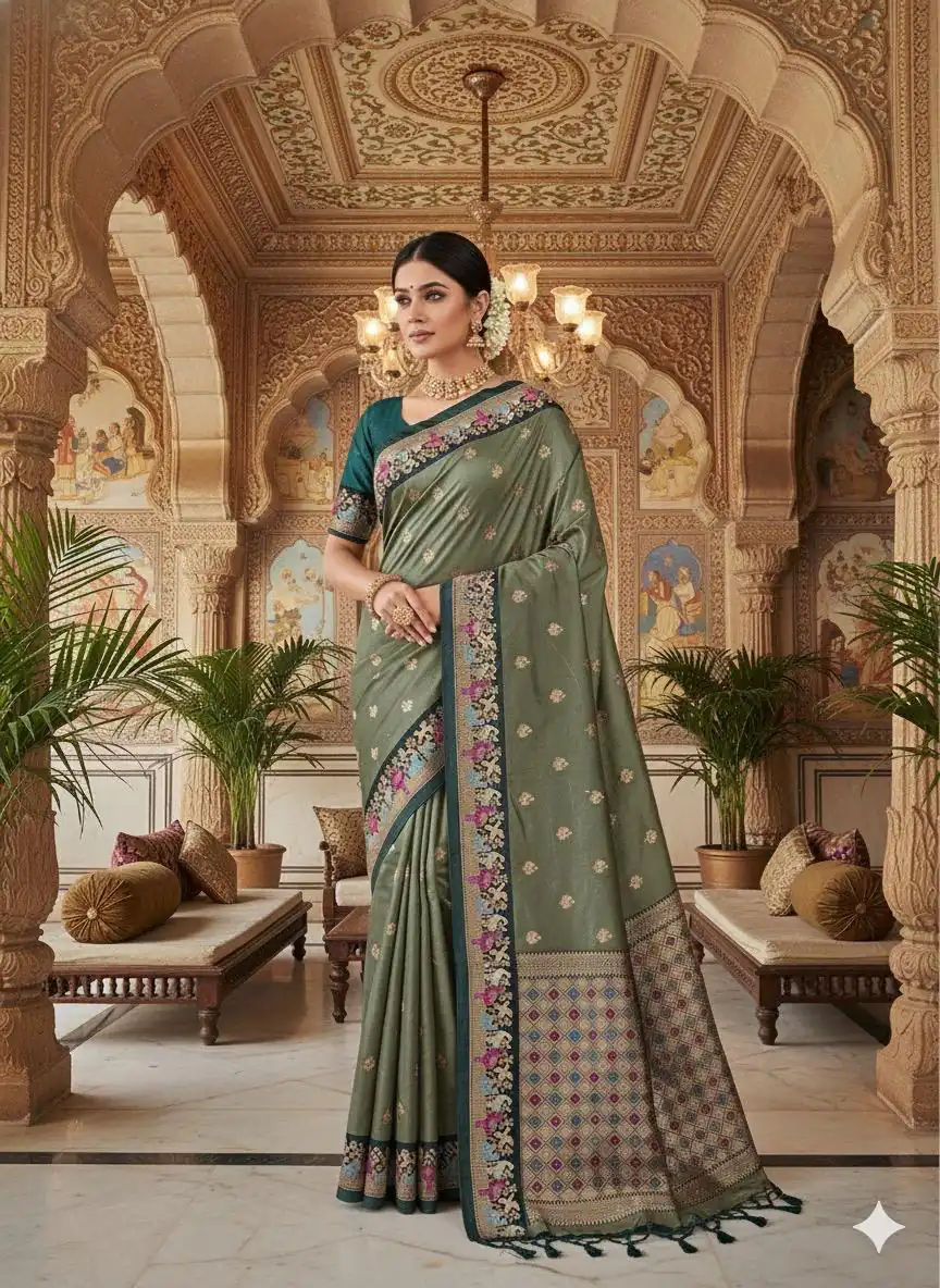 MS 545 Green Banarasi Silk Saree with Zari Work. Wedding, Party, Festive, Events, Now at just ₹1649. Delivery 4-6 Working Days. Shop now. | Sarees, Bollywood Sarees, Creative Sarees, Designer Sarees, Embroidered Sarees, Ethnic Saree, Modern Digital sarees, Party Wear Sarees