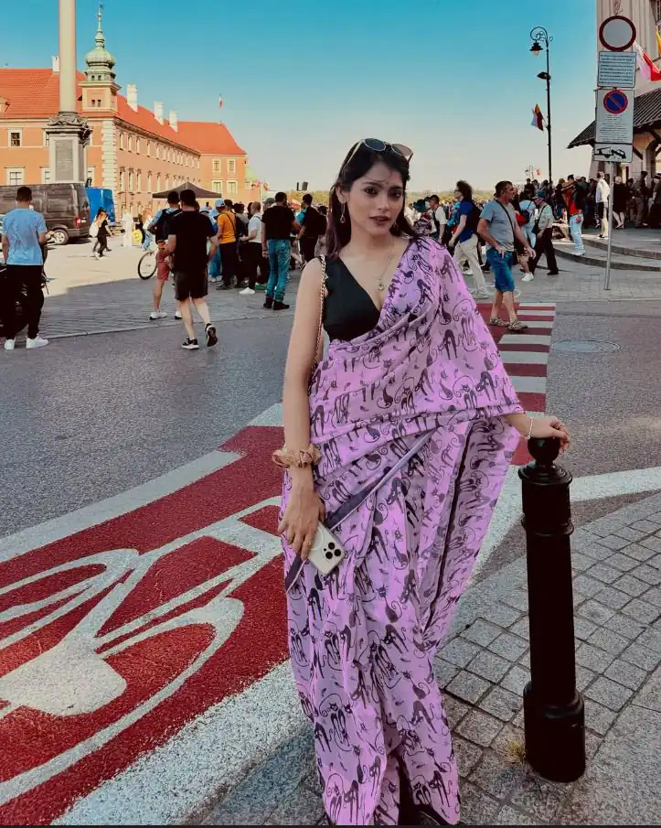 BT 432 Lavender Color Soft Cotton Digital Print Lace Work Saree . Special Price ₹1349. Delivery 4-6 Working Days. Shop now. | Sarees, Bollywood Sarees, Creative Sarees, Designer Sarees, Embroidered Sarees, Ethnic Saree, Modern Digital sarees, Party Wear Sarees