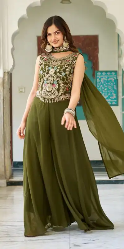 Ram 107 Mahendi in Color Star Georgette Embroidery Work Salwar Suit . Festive Deal ₹2099. Delivery 4-6 Working Days. Shop now. | Jump Suits, Salwar suit, Casual Suits, Creative suits, Designer Suits, Palazzo Suits, Party Wear Suits, Patiala Suits, Straight Suits