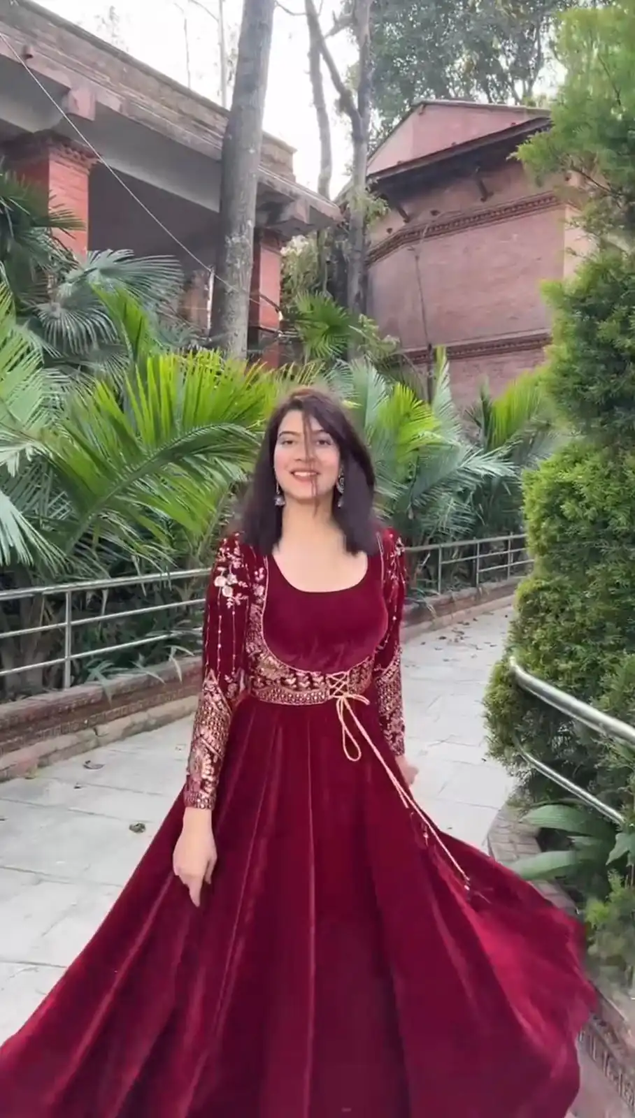 RTC 5640 Maroon 9000 Velvet Gown with thread with Sequence Work. Festive Deal ₹2099. Delivery 4-6 Working Days. Shop now. | Gowns, Bollywood Gowns, Creative Gowns, Designer Gowns, Embroidered Gowns, Party Wear Gowns