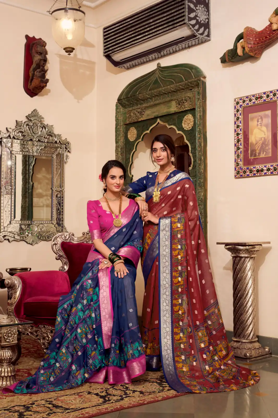 YNF 7031 Maroon Color Poly Cotton Kalamkari Print Saree Casual, Wedding, Festive, Events . Expected Delivery  4-6 Working Days @1699/- only                                                                                                                                           | Sarees, Bollywood Sarees, Creative Sarees, Designer Sarees, Embroidered Sarees, Ethnic Saree, Modern Digital sarees, Party Wear Sarees