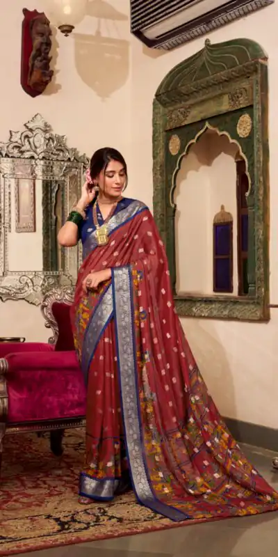 YNF 7031 Maroon Color Poly Cotton Kalamkari Print Saree Casual, Wedding, Festive, Events . Expected Delivery 4-6 Working Days @1699/- only | Sarees, Bollywood Sarees, Creative Sarees, Designer Sarees, Embroidered Sarees, Ethnic Saree, Modern Digital sarees, Party Wear Sarees