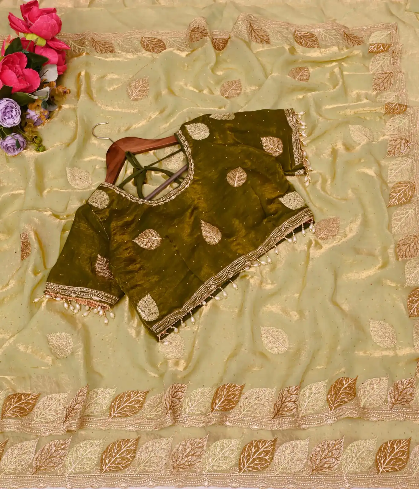 SC 1005 Mehendi in Soft fandy Silk Embroidery Work & Lace Work Saree . Available at ₹2499 only. Delivery 4-6 Working Days. Shop now. | Sarees, Bollywood Sarees, Creative Sarees, Designer Sarees, Embroidered Sarees, Ethnic Saree, Modern Digital sarees, Party Wear Sarees