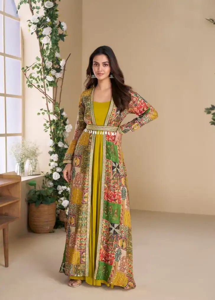 FC 5824 Mustard Blooming Georgette Mirror Work & Embroidery Work Kurti in . Special Price ₹2649. Delivery 4-6 Working Days. Shop now. | Kurti, Bollywood Kurti, Creative Kurtis, Designer Kurti, Party Wear Kurti, Selfie Kurti