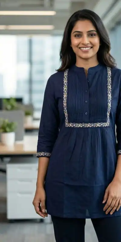 INLI Charmi vol 1 Navy Blue Color Rayon Kurti with malti Embroidery Work. Festive Deal ₹1349. Delivery 4-6 Working Days. Shop now. | Kurti, Bollywood Kurti, Creative Kurtis, Designer Kurti, Party Wear Kurti, Selfie Kurti