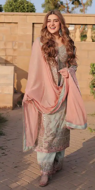 SRK 5176 Peach Faux Georgette Salwar Suit with Lace Work & Embroidery Work. Available at ₹2399 only. Delivery 4-6 Working Days. Shop now. | Jump Suits, Tops & Bottoms, Track Suits, Salwar suit, Casual Suits, Creative suits, Designer Suits, Palazzo Suits, Party Wear Suits, Patiala Suits, Straight Suits, Trendy Wear