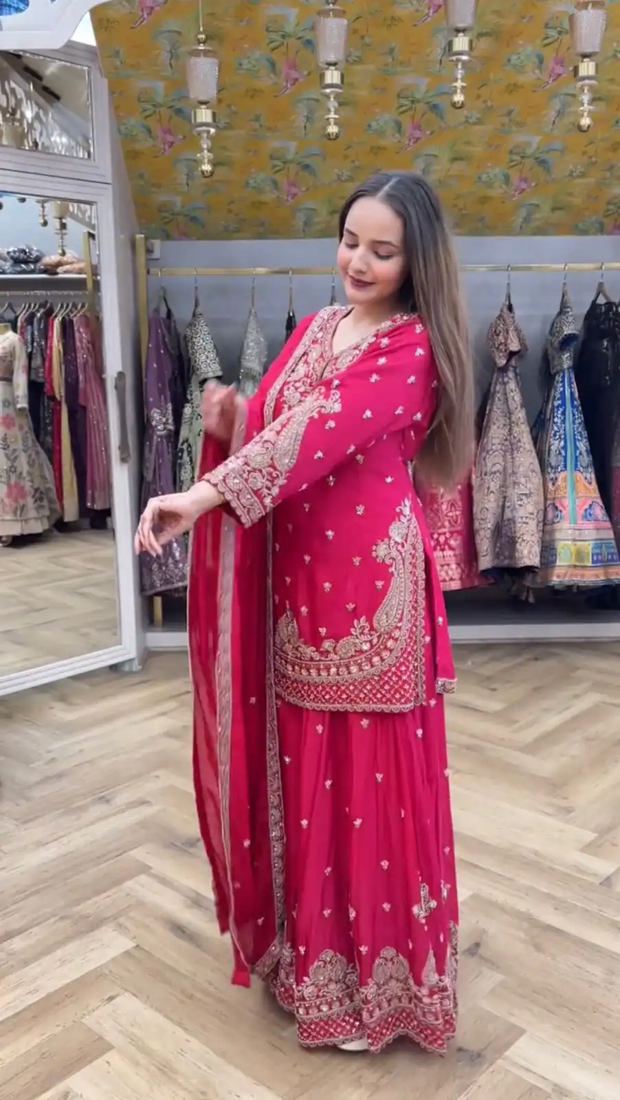 LG 2029 Pink Chinon Salwar Suit with Embroidery Work. Wedding, Party, Festive, Events, Special Price ₹2399. Delivery 4-6 Working Days. Shop now. | Jump Suits, Tops & Bottoms, Track Suits, Salwar suit, Casual Suits, Creative suits, Designer Suits, Palazzo Suits, Party Wear Suits, Patiala Suits, Straight Suits, Trendy Wear