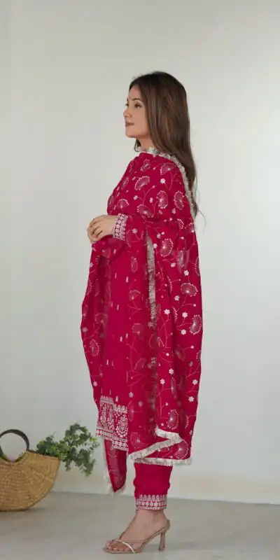 KB 276 pink Color Rangoli Silk Sequence Jari Work Salwar Suit Casual, Wedding, Party, Festive, Events Etc.4-6 Working Days@ 2049/-only | Jump Suits, Salwar suit, Casual Suits, Creative suits, Designer Suits, Palazzo Suits, Party Wear Suits, Patiala Suits, Straight Suits