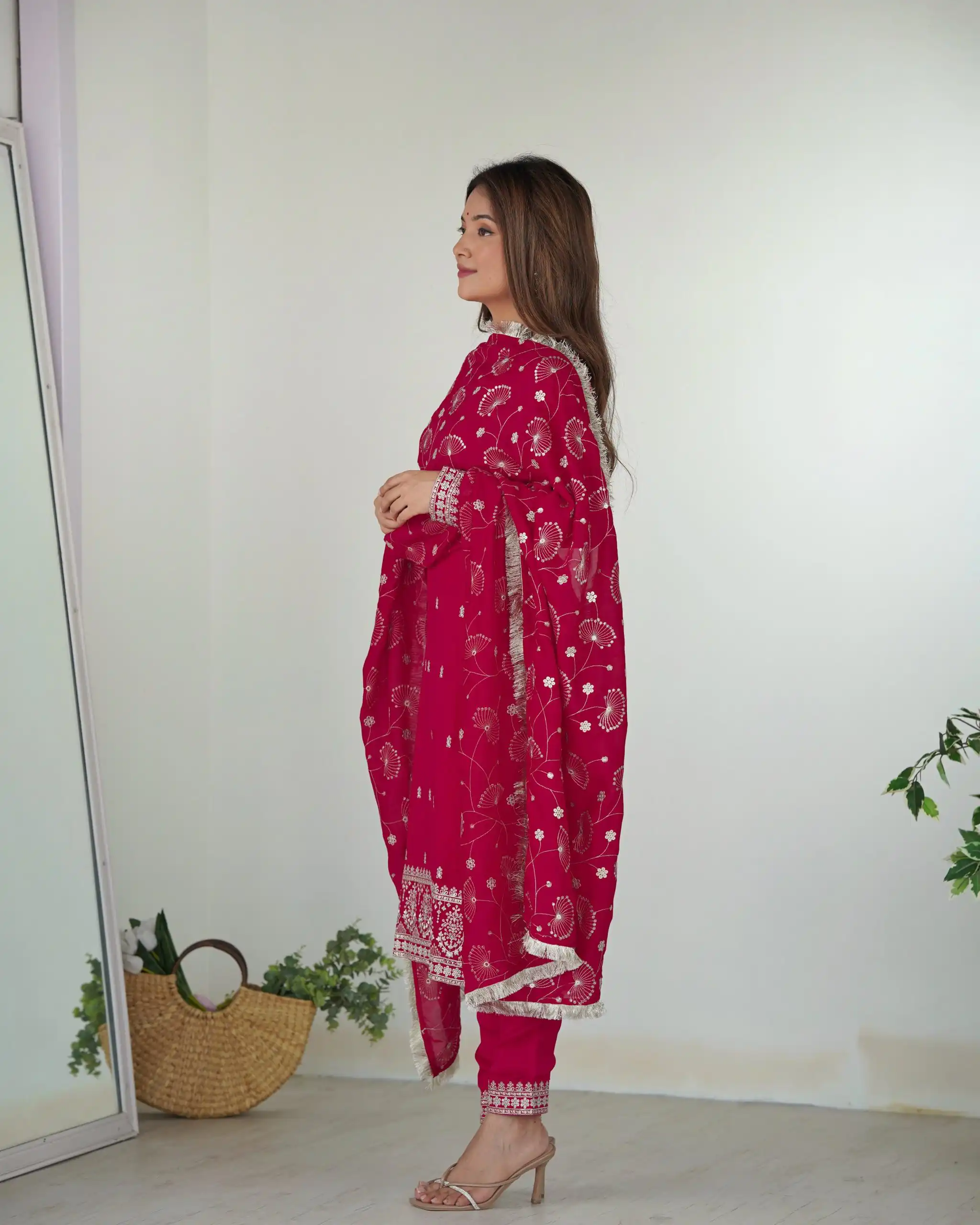 KB 276 pink Color Rangoli Silk Sequence Jari Work Salwar Suit Casual, Wedding, Party, Festive, Events Etc.4-6 Working Days@ 2049/-only | Jump Suits, Salwar suit, Casual Suits, Creative suits, Designer Suits, Palazzo Suits, Party Wear Suits, Patiala Suits, Straight Suits