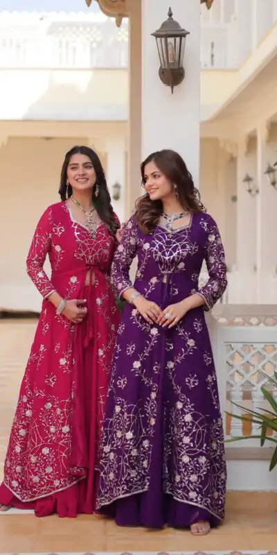 Ram 073 Purple Color Fox Georgette Lehenga Choli with Embroidery Work. Festive Deal ₹2149. Delivery 4-6 Working Days. Shop now. | Lehenga, Bollywood Lehenga, Creative Lehenga, Designer Lehenga, Embroidered Lehenga, Party Wear Lehenga