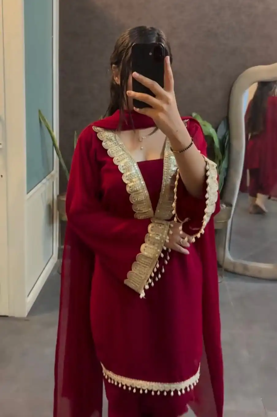 SRK 5306 Red Faux Georgette Salwar Suit with Lace Work & Embroidery Work. Special Price ₹1899. Delivery 4-6 Working Days. Shop now. | Lehenga, Bollywood Lehenga, Creative Lehenga, Designer Lehenga, Embroidered Lehenga, Party Wear Lehenga