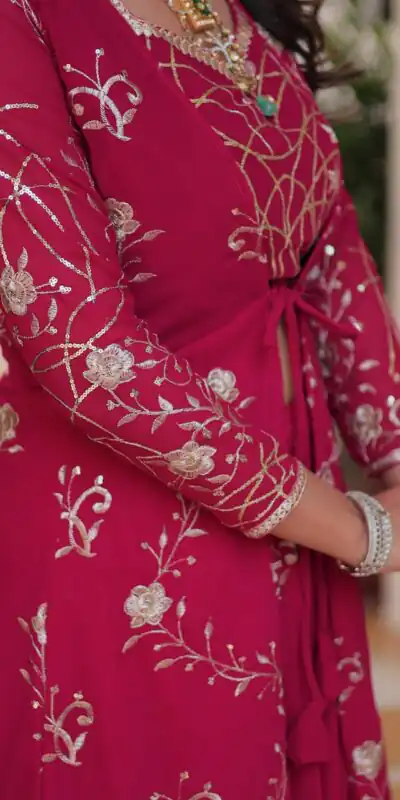 Ram 073 Red Color Fox Georgette Lehenga Choli with Embroidery Work. Festive Deal ₹2149. Delivery 4-6 Working Days. Shop now. | Lehenga, Bollywood Lehenga, Creative Lehenga, Designer Lehenga, Embroidered Lehenga, Party Wear Lehenga