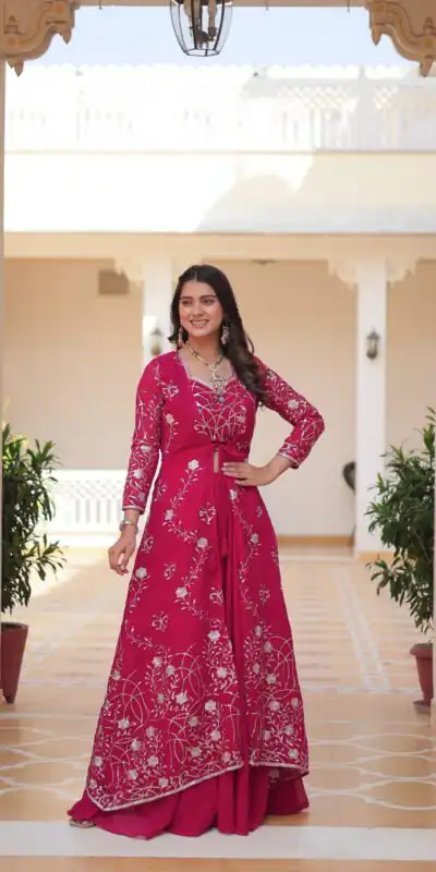 Ram 073 Red Color Fox Georgette Lehenga Choli with Embroidery Work. Festive Deal ₹2149. Delivery 4-6 Working Days. Shop now. | Lehenga, Bollywood Lehenga, Creative Lehenga, Designer Lehenga, Embroidered Lehenga, Party Wear Lehenga