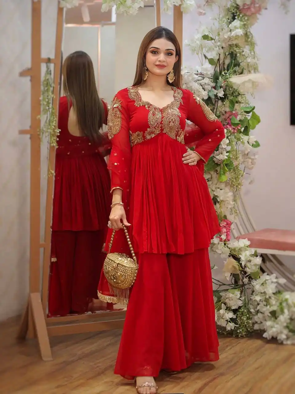BT 5006 Red Fox Georgette Salwar Suit with Sequins Work & Embroidery Work. Best Price ₹1999. Delivery 4-6 Working Days. Shop now. | Jump Suits, Tops & Bottoms, Track Suits, Salwar suit, Casual Suits, Creative suits, Designer Suits, Palazzo Suits, Party Wear Suits, Patiala Suits, Straight Suits, Trendy Wear