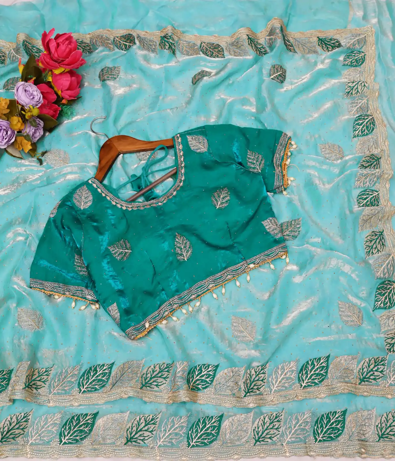 SC 1005 Sky Blue in Soft fandy Silk Embroidery Work & Lace Work Saree . Available at ₹2499 only. Delivery 4-6 Working Days. Shop now. | Sarees, Bollywood Sarees, Creative Sarees, Designer Sarees, Embroidered Sarees, Ethnic Saree, Modern Digital sarees, Party Wear Sarees