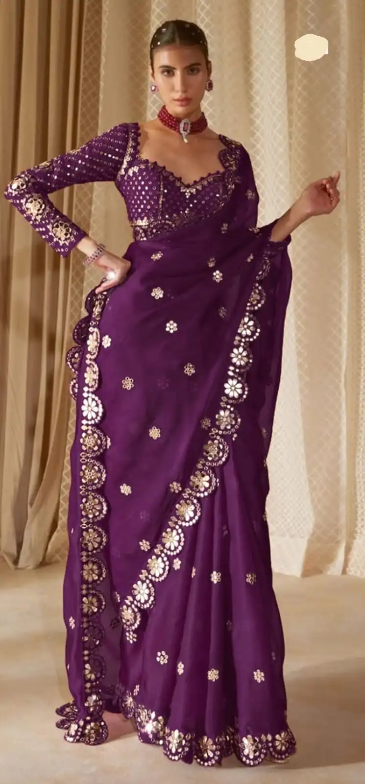 DF 3457 Wine Color Georgette Sequence Original Mirror Work Saree Casual, Wedding, Festive, Events . Expected Delivery 4-6 Working Days @2099/- only | Sarees, Bollywood Sarees, Creative Sarees, Designer Sarees, Embroidered Sarees, Ethnic Saree, Modern Digital sarees, Party Wear Sarees