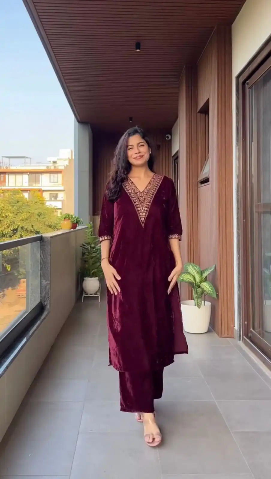 LG 2023 Wine Velvet Salwar Suit with Embroidery Work. Wedding, Party, Festive, Events Get it for ₹2029. Delivery 4-6 Working Days. Shop now. | Jump Suits, Tops & Bottoms, Track Suits, Salwar suit, Casual Suits, Creative suits, Designer Suits, Palazzo Suits, Party Wear Suits, Patiala Suits, Straight Suits, Trendy Wear
