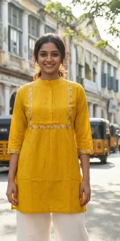 INLI Charmi vol 1 Yellow Color Rayon Kurti with malti Embroidery Work. Festive Deal ₹1349. Delivery 4-6 Working Days. Shop now. | Kurti, Bollywood Kurti, Creative Kurtis, Designer Kurti, Party Wear Kurti, Selfie Kurti