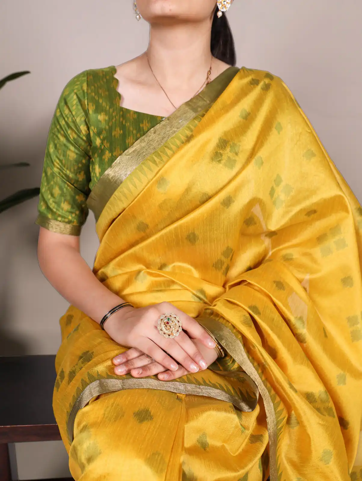 YNF 7418 Yellow Color Jacquard Silk Patola Print With Zari Saree Casual, Wedding, Festive, Events . Expected Delivery  4-6 Working Days @2149/- only                                                                                                                                             | Sarees, Bollywood Sarees, Creative Sarees, Designer Sarees, Embroidered Sarees, Ethnic Saree, Modern Digital sarees, Party Wear Sarees