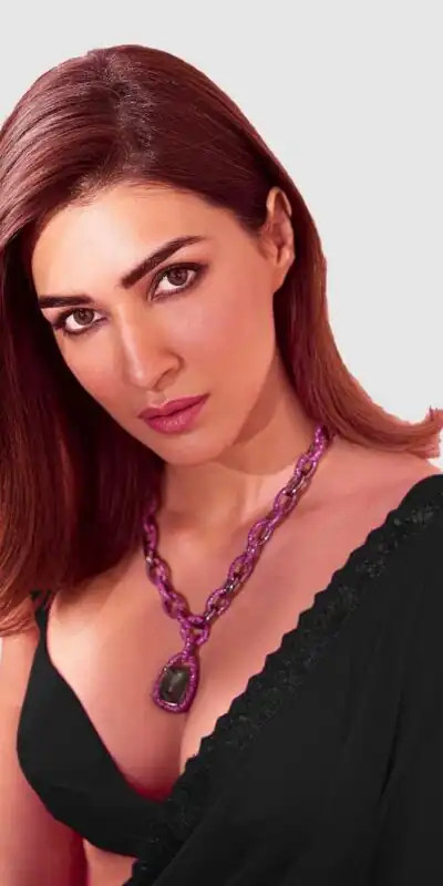 Alternative view of Black Georgette Embroidery Dual Sequence Saree