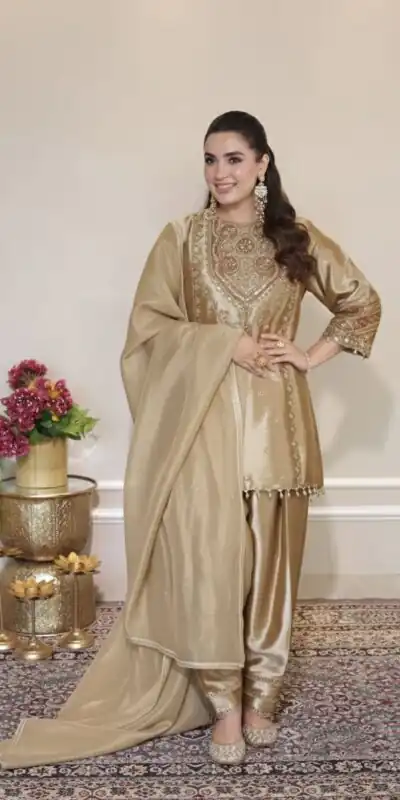 Alternative view of Chiku Fendy Embroidery Work Salwar Suit