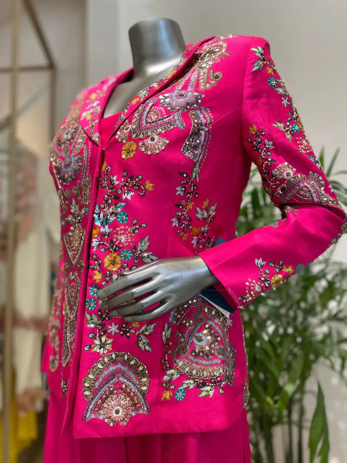 Pink Chinon Sequence Work Salwar Suit - Image 3