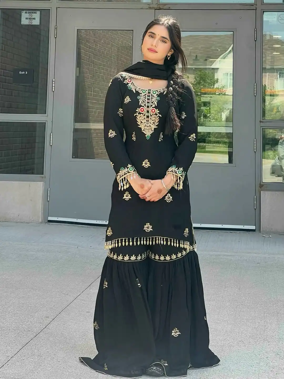 ZF 421 Black in Chinon Silk Lace Work & Embroidery Work Salwar Suit . Available at ₹1899 only. Delivery 4-6 Working Days. Shop now. | Jump Suits, Tops & Bottoms, Track Suits, Salwar suit, Casual Suits, Creative suits, Designer Suits, Palazzo Suits, Party Wear Suits, Patiala Suits, Straight Suits, Trendy Wear