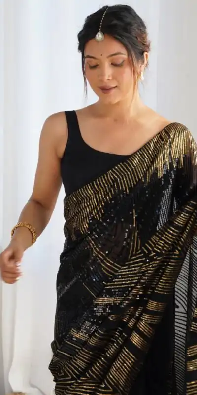 JR 626 Black Georgette Saree Perfect for Wedding, Party, Eid, Anniversary, Diwali – . Special Price ₹1799. Delivery 4-6 Working Days. Shop now. | Sarees, Bollywood Sarees, Creative Sarees, Designer Sarees, Embroidered Sarees, Ethnic Saree, Modern Digital sarees, Party Wear Sarees