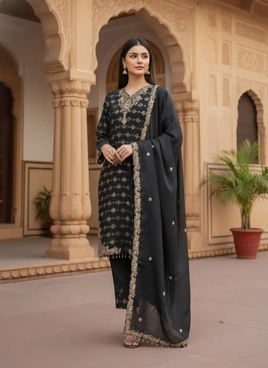 ZSR 3158 Black in Organza Silk Lace Work & Embroidery Work Salwar Suit . Get it for ₹2399. Delivery 4-6 Working Days. Shop now. | Jump Suits, Tops & Bottoms, Track Suits, Salwar suit, Casual Suits, Creative suits, Designer Suits, Palazzo Suits, Party Wear Suits, Patiala Suits, Straight Suits, Trendy Wear