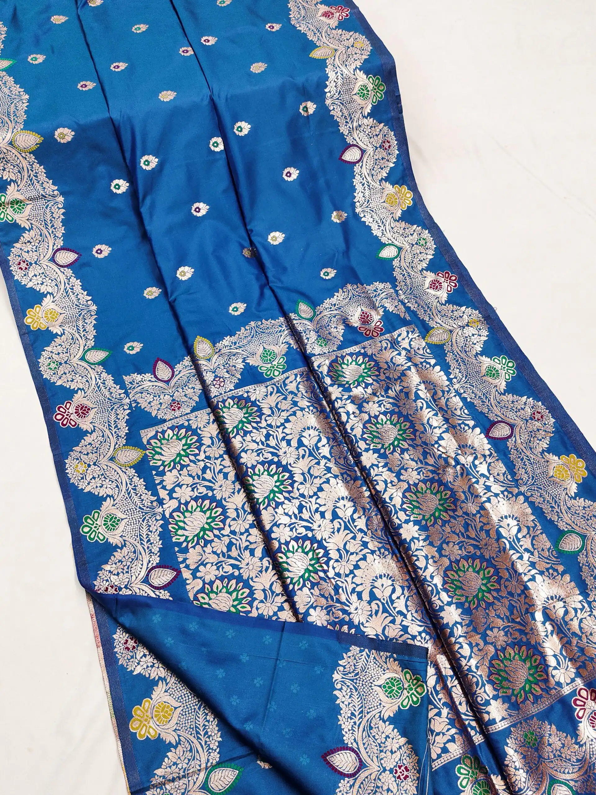 MB 3319 Blue Color Banarasi Lace Work Gold Zari Border Saree . Available at ₹1849 only. Delivery 4-6 Working Days. Shop now. | Sarees, Bollywood Sarees, Creative Sarees, Designer Sarees, Embroidered Sarees, Ethnic Saree, Modern Digital sarees, Party Wear Sarees