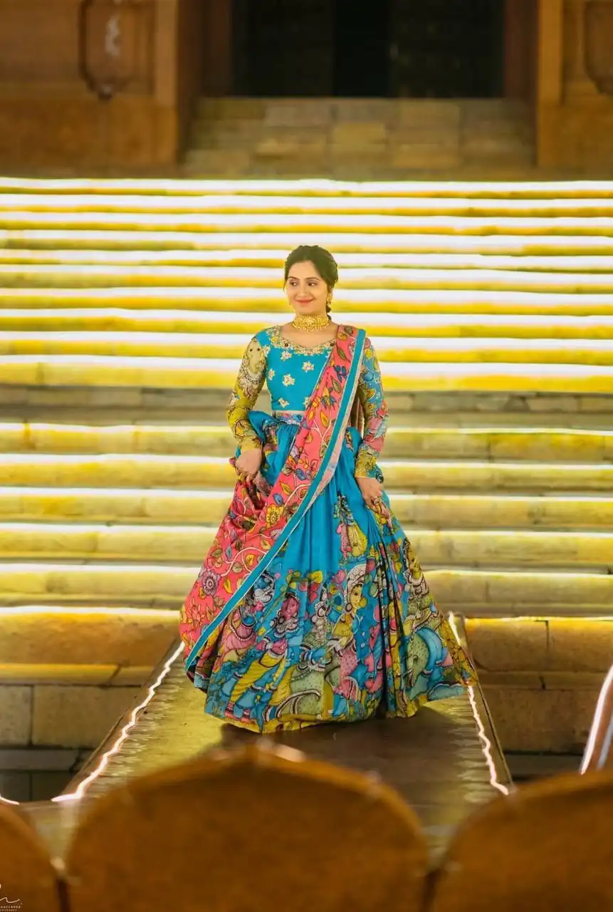 PC 550 Blue Rayon Cotton Lehenga Choli Perfect for Wedding, Party, Diwali, Family Gatherings, Sangeet – . Available at ₹2099 only. Delivery 4-6 Working | Lehenga, Bollywood Lehenga, Creative Lehenga, Designer Lehenga, Embroidered Lehenga, Party Wear Lehenga