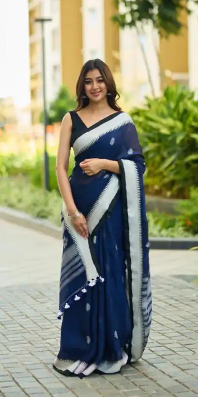 KPR 251 Blue Soft Lilan Slab Saree Perfect for Wedding, Party, Temple Visit, Sangeet, Pooja – . Festive Deal ₹1349. Delivery 4-6 Working Days. Shop now. | Sarees, Bollywood Sarees, Creative Sarees, Designer Sarees, Embroidered Sarees, Ethnic Saree, Modern Digital sarees, Party Wear Sarees