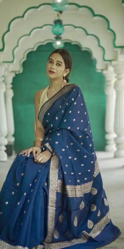 KP 6040 Blue Soft Lilan Slab Saree with Weaving Work Designer Work. Festive Deal ₹1399. Delivery 4-6 Working Days. Shop now. | Sarees, Bollywood Sarees, Creative Sarees, Designer Sarees, Embroidered Sarees, Ethnic Saree, Modern Digital sarees, Party Wear Sarees