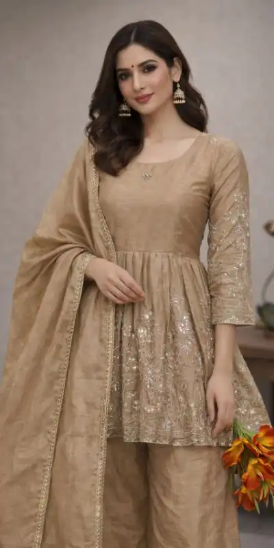 VLM 300 Chiku Chinon Silk with Lace Work & Embroidery Work Salwar Suit . Affordable Price ₹1899. Delivery 4-6 Working Days. Shop now. | Jump Suits, Salwar suit, Casual Suits, Creative suits, Designer Suits, Palazzo Suits, Party Wear Suits, Patiala Suits, Straight Suits
