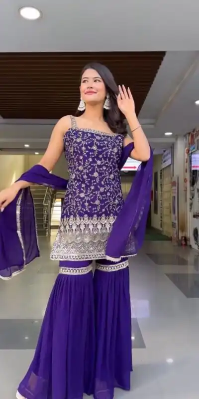 RTC 5855 Dark Purple in Color Faux Georgette Lace Work Salwar Suit . Wedding, Party, Festive Grab it for ₹1799. Delivery 4-6 Working Days. Shop now. | Jump Suits, Tops & Bottoms, Track Suits, Salwar suit, Casual Suits, Creative suits, Designer Suits, Palazzo Suits, Party Wear Suits, Patiala Suits, Straight Suits, Trendy Wear