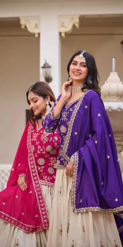 Ram 101 Dark Purple Chinon Lehenga Choli Perfect for Wedding, Party, Makar Sankranti, Reception, Sangeet – . Exclusive Offer ₹2649. Delivery 4-6 Working | Lehenga, Bollywood Lehenga, Creative Lehenga, Designer Lehenga, Embroidered Lehenga, Party Wear Lehenga
