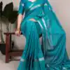 YNF 7912 Firozi in Color Crepe Weaving Work Designer Work Saree . Wedding, Party, Festive, Events Best Price ₹1499. Delivery 4-6 Working Days. Shop now. | Sarees, Bollywood Sarees, Creative Sarees, Designer Sarees, Embroidered Sarees, Ethnic Saree, Modern Digital sarees, Party Wear Sarees