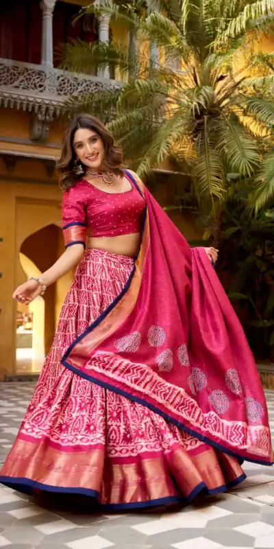 LNB 1252 Gajari Dola Silk Lehenga Choli Perfect for Wedding, Party, Raksha Bandhan, Engagement, Onam β . Now at just βΉ2449. Delivery 4-6 Working Days. | Lehenga, Bollywood Lehenga, Creative Lehenga, Designer Lehenga, Embroidered Lehenga, Party Wear Lehenga