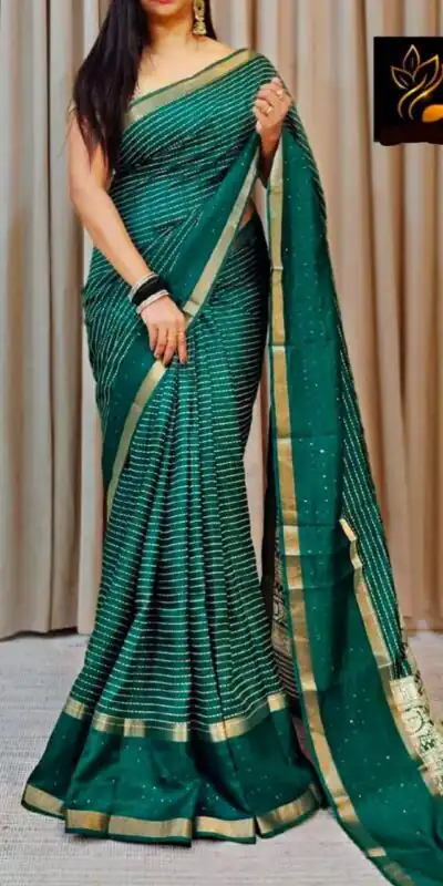MS 458 Green in Dola Silk Lace Border & Sequins Work Saree . Affordable Price ₹1349. Delivery 4-6 Working Days. Shop now. | Sarees, Bollywood Sarees, Creative Sarees, Designer Sarees, Embroidered Sarees, Ethnic Saree, Modern Digital sarees, Party Wear Sarees